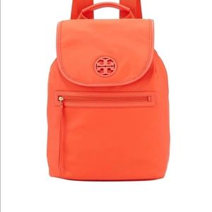 Tory Burch Flap-top Coral Orange Backpack